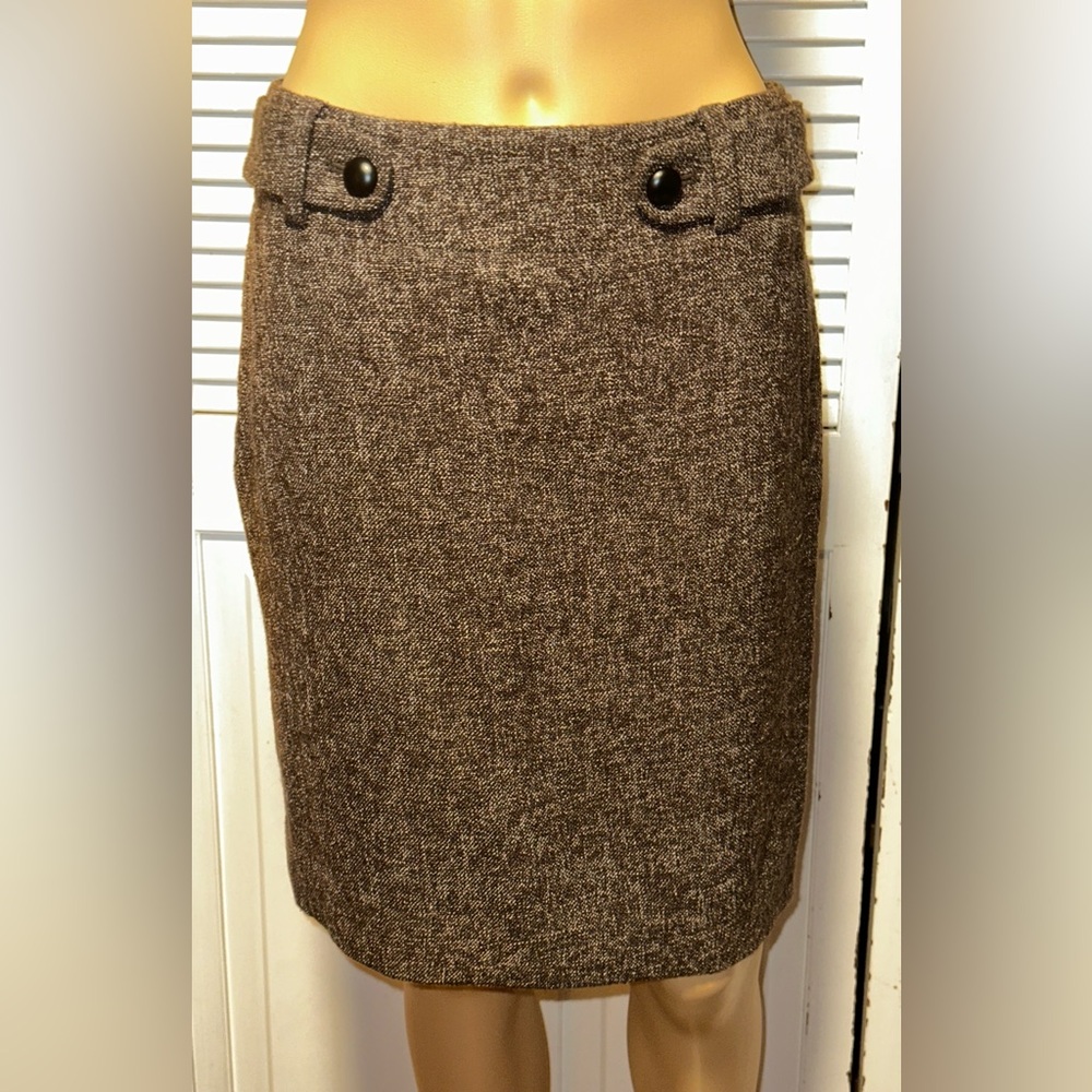 Banana Republic Brown Wool Blend Skirt Women’s 4